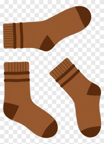 Brown Socks PNG