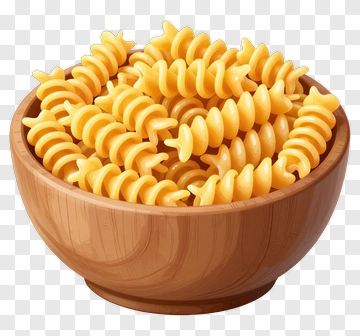 Bowl Of Fusilli Pasta PNG