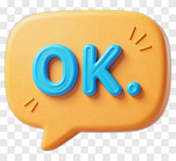 Ok Speech Bubble PNG