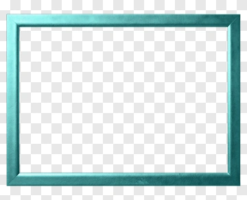 Turquoise Picture Frame PNG