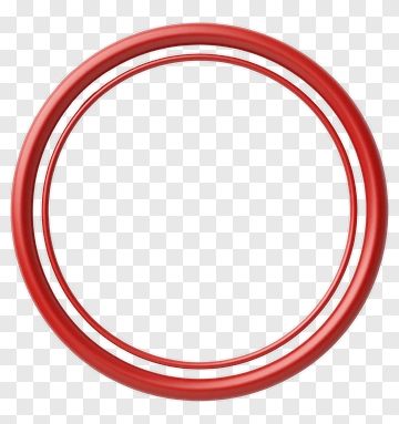 Red Circular Frame PNG