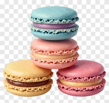 Colorful Macarons Stack PNG