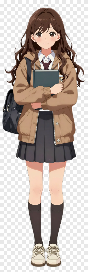 Student Holding A Book PNG