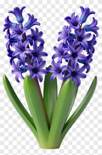 Purple Hyacinth Flower Bouquet PNG