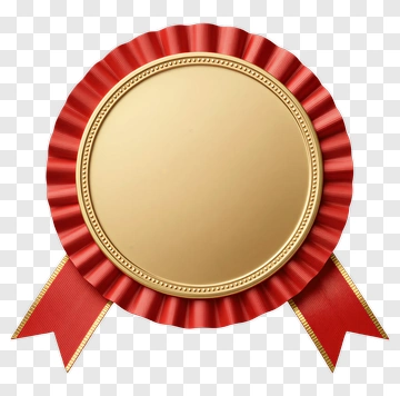 Red Ribbon Award Medal PNG