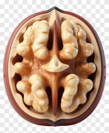 3D Brain Model PNG
