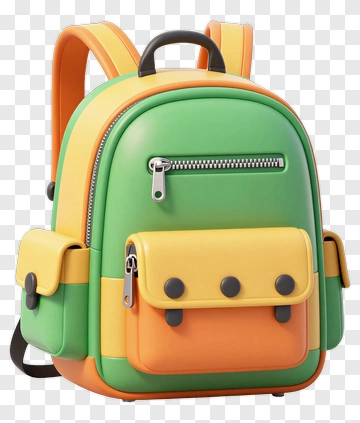 Colorful Backpack PNG
