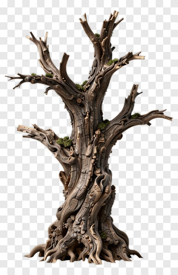 Detailed Tree Sculpture PNG