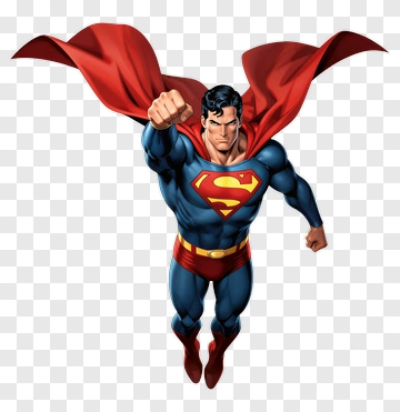 Superhero Flying In A Red Cape PNG
