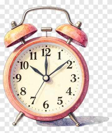 Vintage Alarm Clock PNG