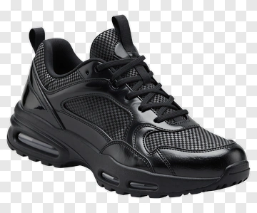 Black Athletic Shoe PNG