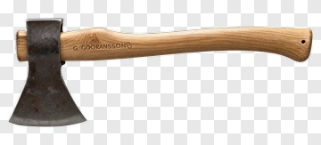 Axe With Wooden Handle PNG