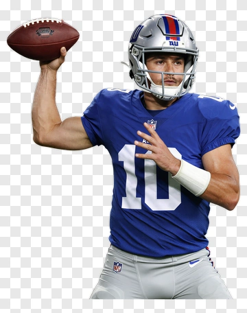 Football Player Throwing A Football PNG