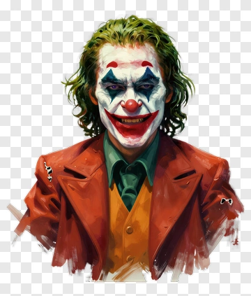Joker Character Portrait PNG