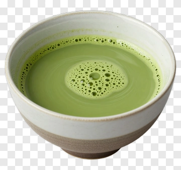 Matcha Green Tea In A Ceramic Bowl PNG