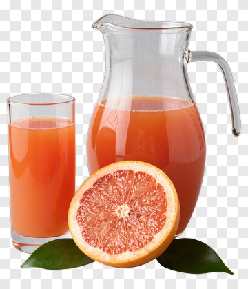 Fresh Grapefruit Juice In A Pitcher PNG