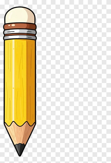 Cartoon Yellow Pencil PNG