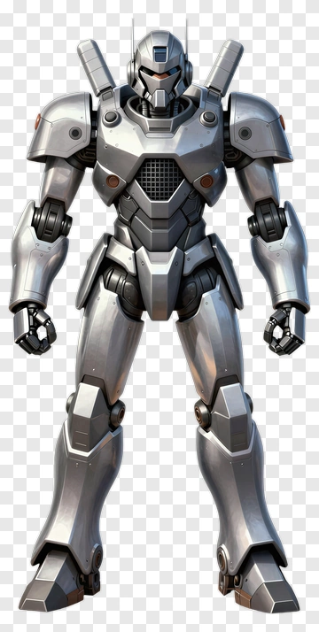 3D Robot Warrior PNG