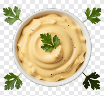 Creamy Sauce With Fresh Parsley Garnish PNG
