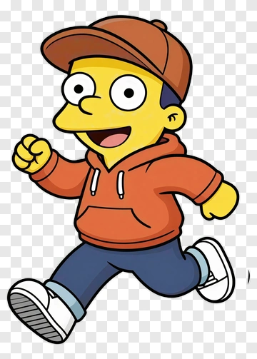 Cartoon Boy Running PNG