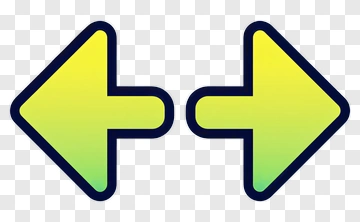 Green Arrows Pointing Left And Right PNG