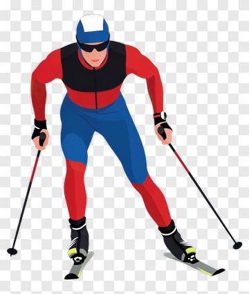Skiing Athlete In Action PNG