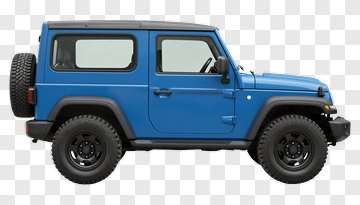 Blue Suv With Off-Road Tires PNG