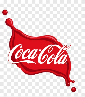 Coca-Cola Logo With Red Splash PNG
