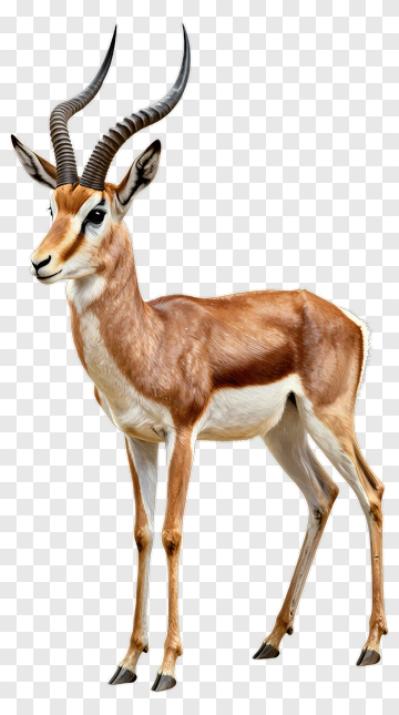 Antelope Standing In A Natural Pose PNG