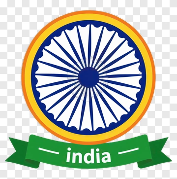 India National Emblem With Ashoka Chakra PNG