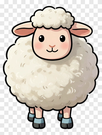 Cartoon Sheep PNG