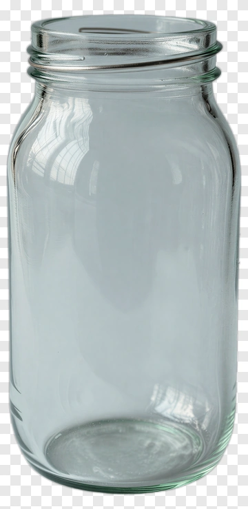 Empty Glass Jar PNG