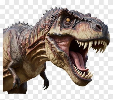 Realistic Tyrannosaurus Rex Head PNG