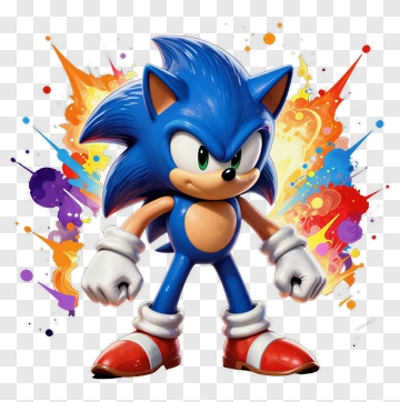 3D Cartoon Hedgehog Character PNG
