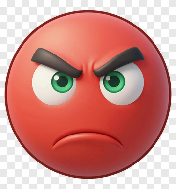 Angry Cartoon Red Face PNG