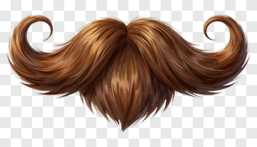 Stylish Brown Mustache PNG