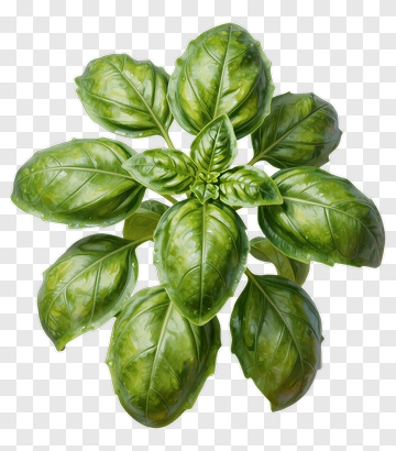 Fresh Basil Plant PNG