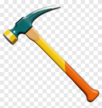 Colorful Hammer PNG