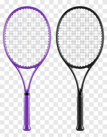 Tennis Rackets In Purple And Black PNG
