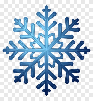 Blue Snowflake Design PNG