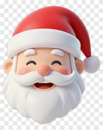Cartoon Santa Claus Smiling PNG