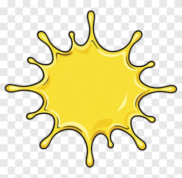 Yellow Paint Splash PNG