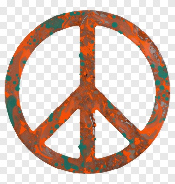 Colorful Peace Symbol PNG