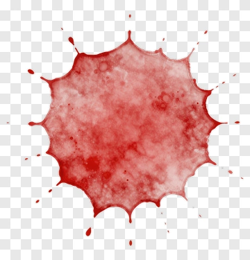Red Watercolor Splash PNG