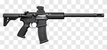 Black Assault Rifle PNG