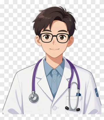 Cartoon Doctor With Stethoscope PNG