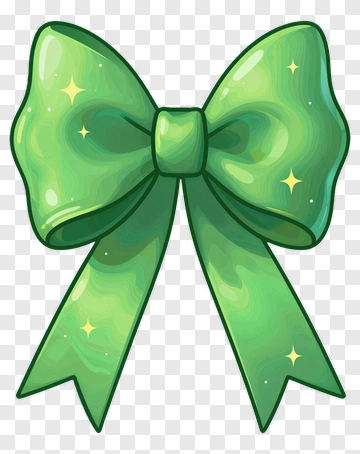 Green Decorative Bow PNG