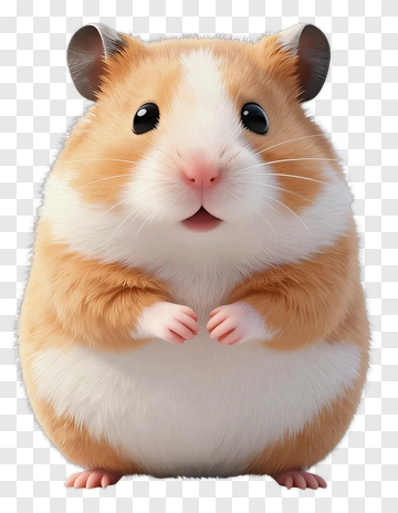 3D Hamster PNG