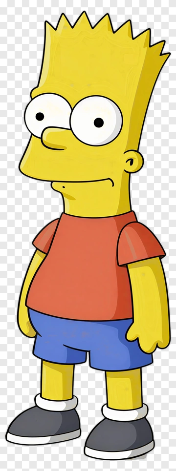 Cartoon Character Bart Simpson PNG