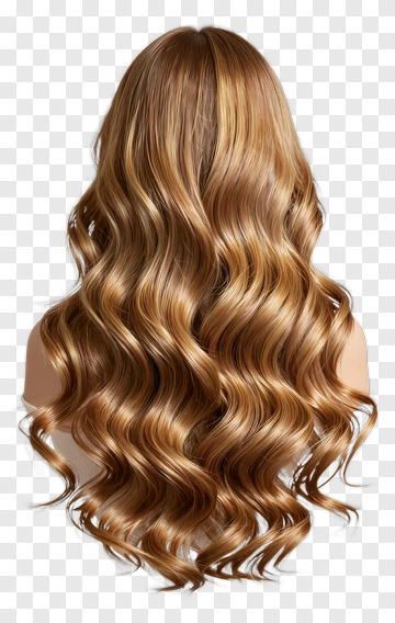 Wavy Brown Hair PNG